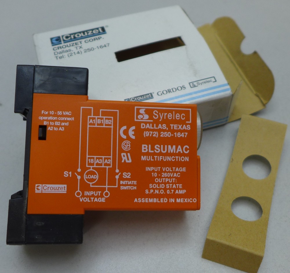 Crouzet Syrelec BLSUMAC Multifunction Timer New/Unused