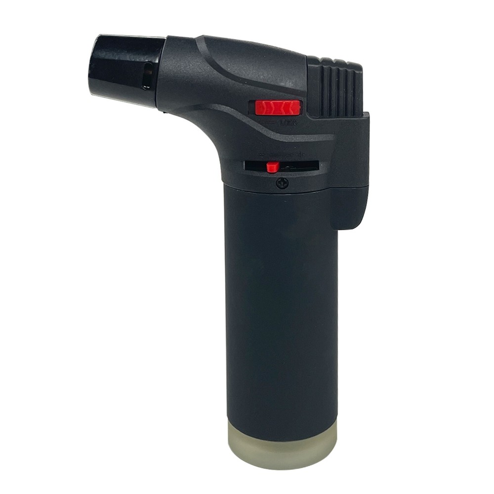 12 Pack Jumbo 4"Single Jet Flame Torch Gun Lighter Refillable Lockable Windproof
