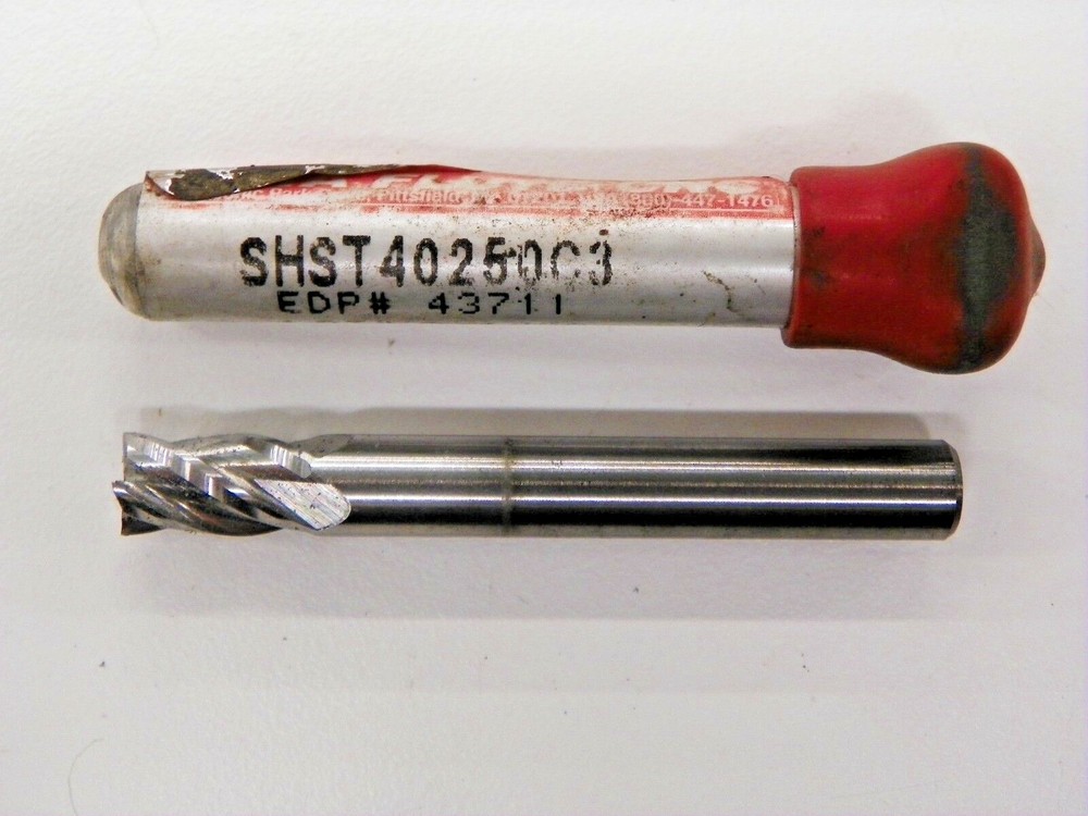 DATA FLUTE 1/4", 4 FLUTE ENDMILL #SHST40250C3     E033