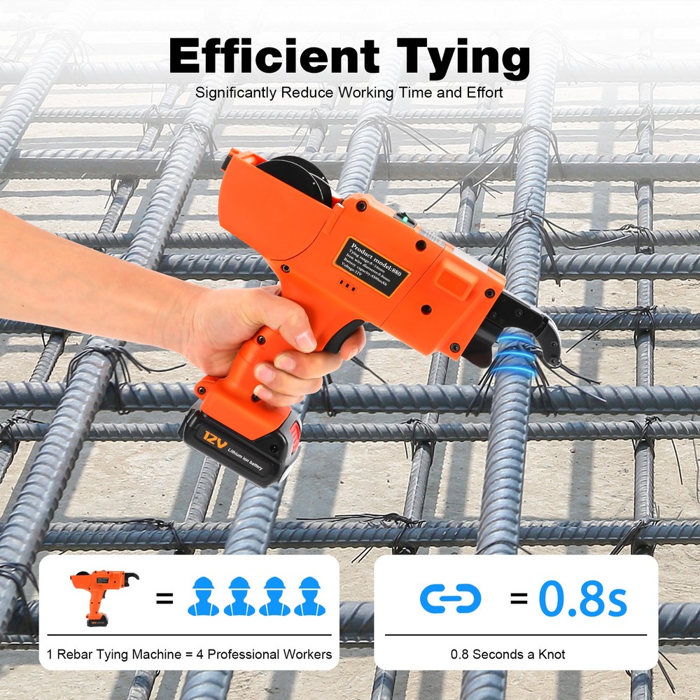 Automatic Rebar Tier Tying Machine Handheld Portable Strapping Binding Tool Sets