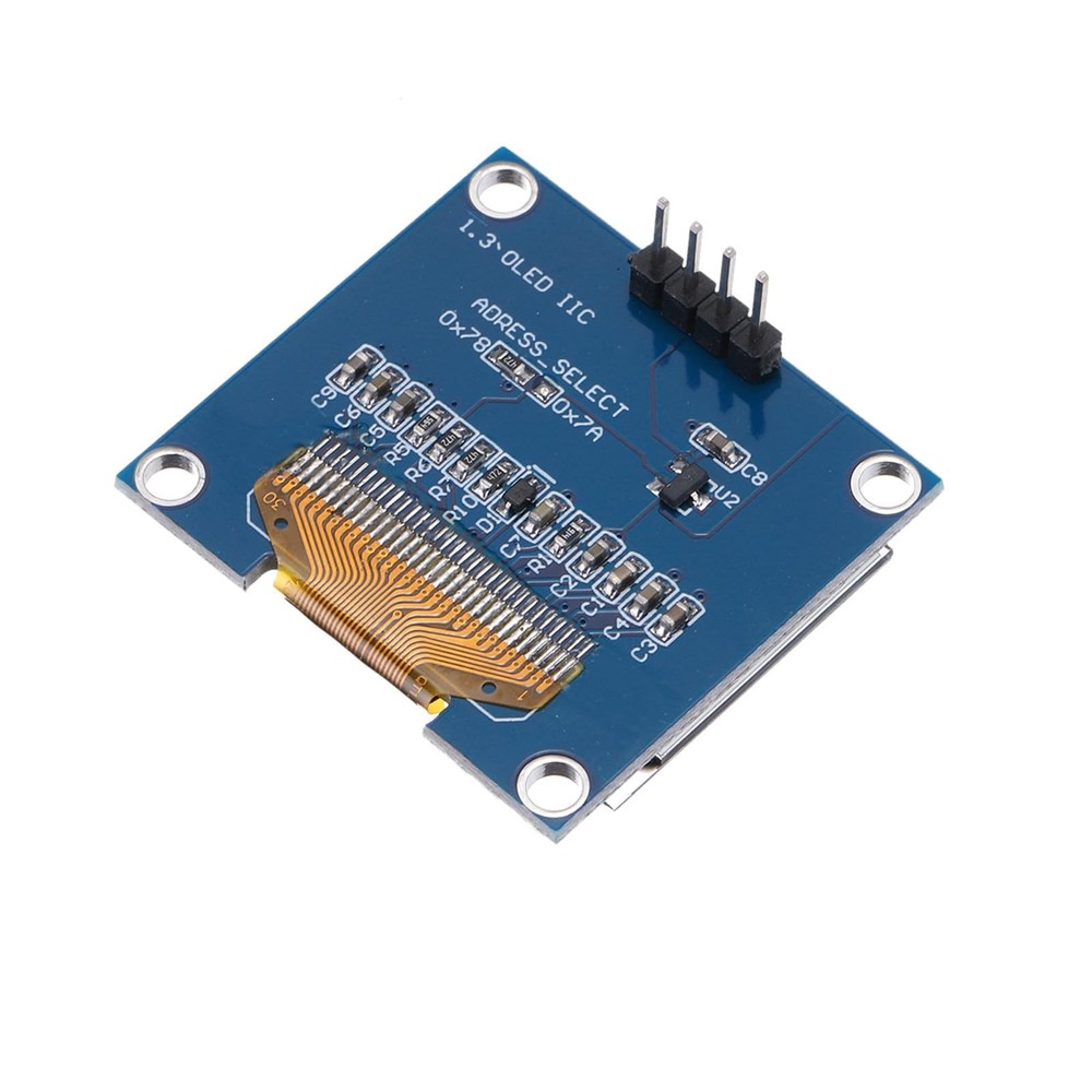 MECCANIXITY 1.3inch OLED LCD Screen Module with 4 Pins 128x64 Resolution...
