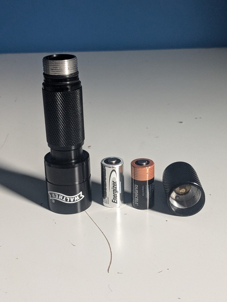 Walther Flashlight 5" Tall W/ Carrying Case