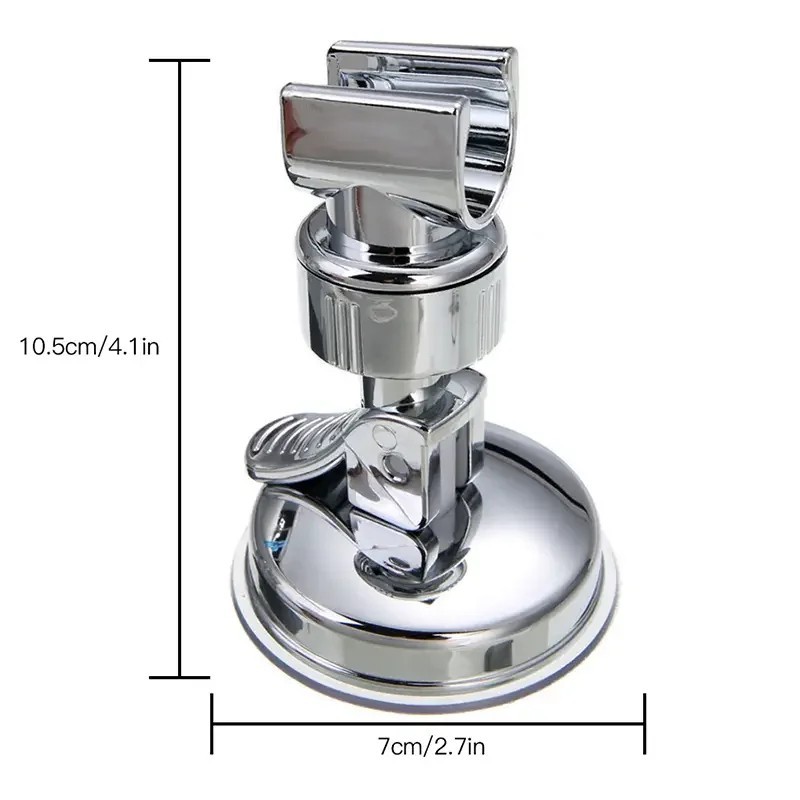 Adjustable Shower Head Holder Suction Cup Handheld Showerhead Wall Mount Bracket