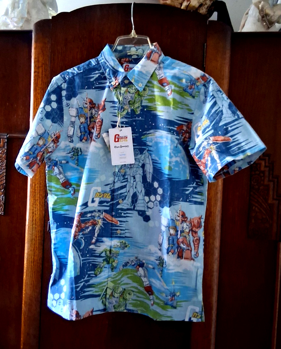 Reyn Spooner Men's " MOBILE SUIT GUNDAM" NWT Classic Fit Sky Full Button Sizes