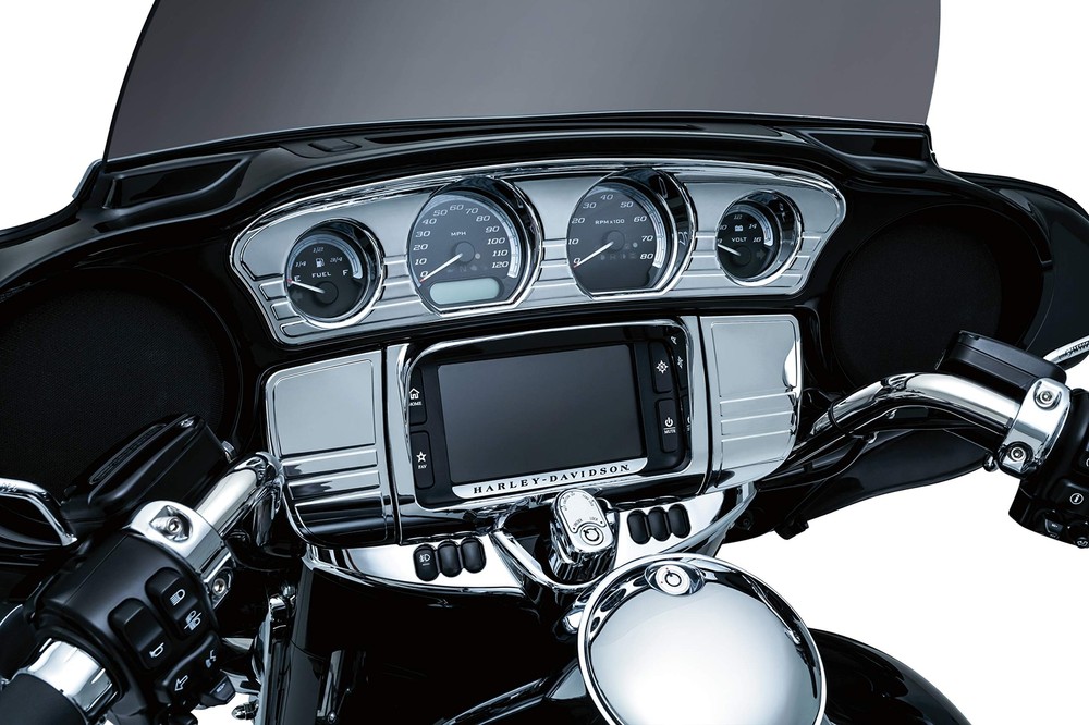 Kuryakyn Motorcycle Accessory: Switch Panel Frame Accent Trim Chrome