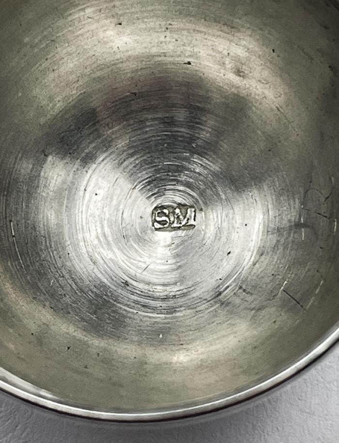 GEORGE II PERIOD SILVER NUTMEG GRATER c1745 EGG DESIGN MAKER SM