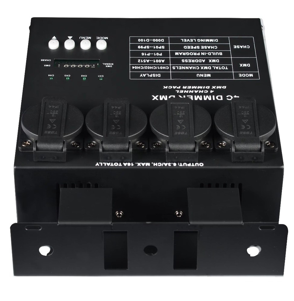High Quality LED Controller Digital 4 Channel DMX Dimmer Pack for Stage