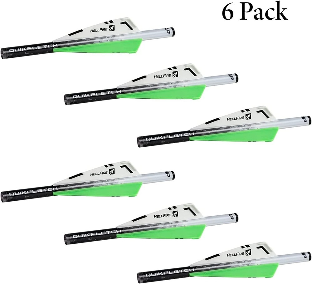 High-Performance NAP Quikfletch Hellfire 2" Vanes Arrow Fletching System - 6 ...