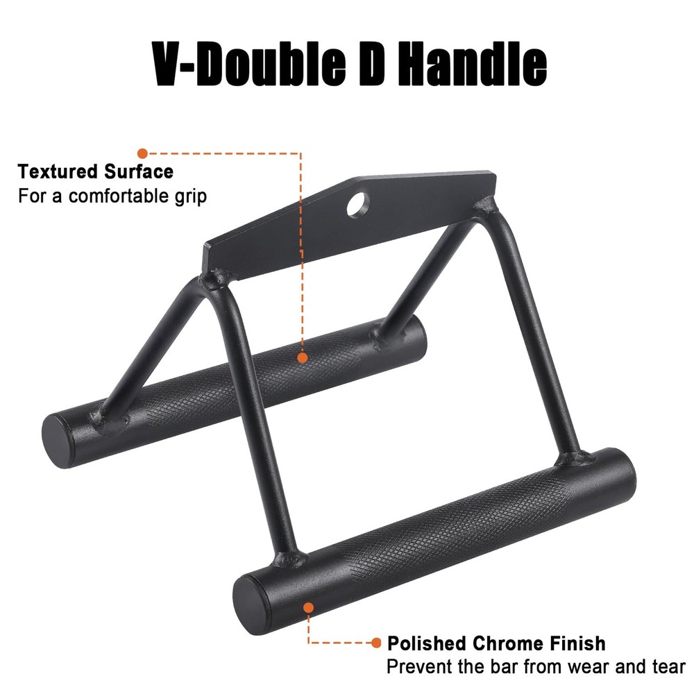 SERTT Workout Cable Machine Attachment for Home Gym, LAT Pulldown Attachments, C