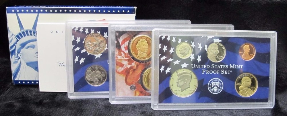 2008 Proof Set * 14 Coins * Great Gift * With Box & COA *