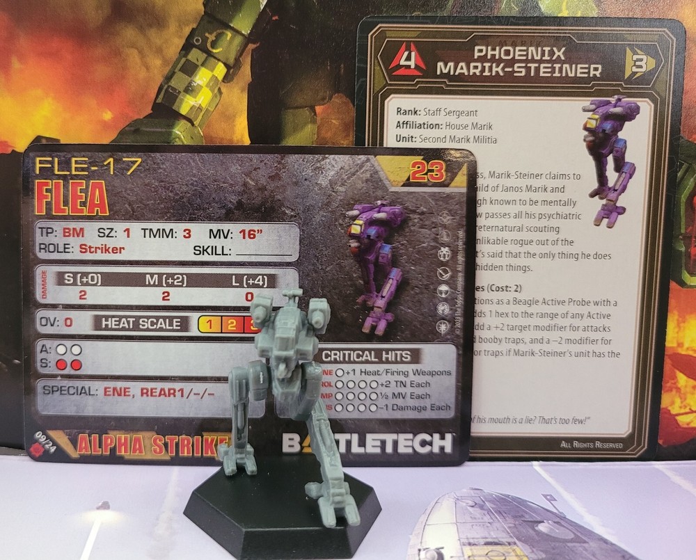 Battletech Flea Mech Inner Sphere Mercenaries boxed set Miniature