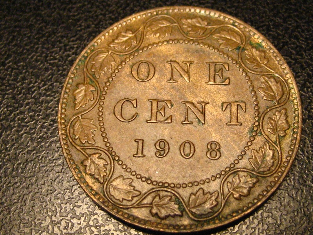 1908 Canadian Large Cent