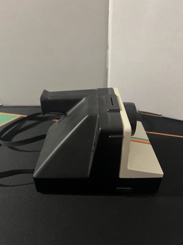 Polaroid SX-70 One Step White Rainbow Stripe Untested