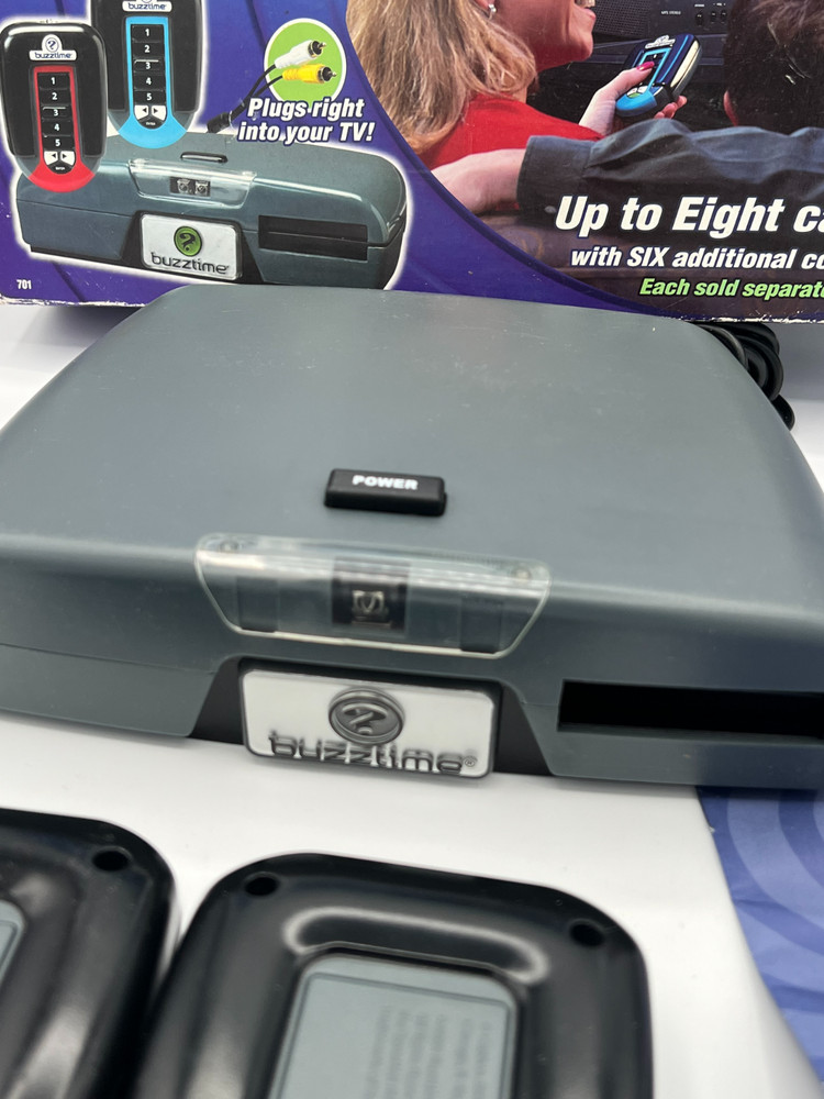 Vintage Buzztime Home Trivia System Plug N Play System Electronic Interactive