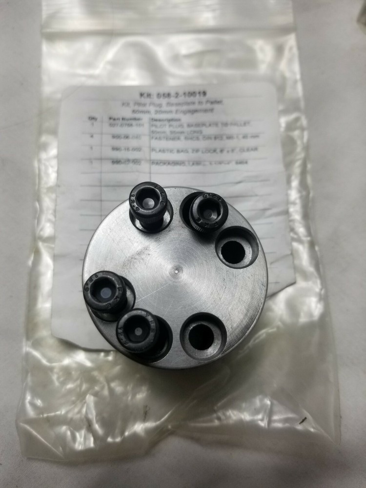 CHICK Workholding Pilot Plug Baseplate Kit 058-2-10019 NEW