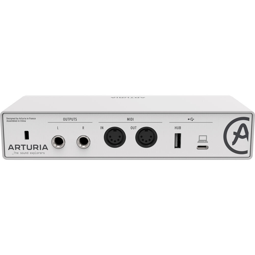 Arturia MiniFuse 2 Portable USB Type-C Audio/MIDI Interface (White)