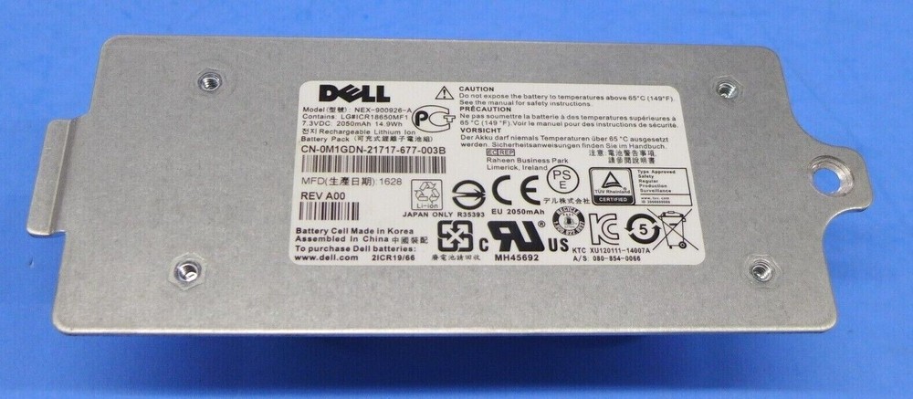Dell Equallogic Type 18 Controller Battery M1GDN