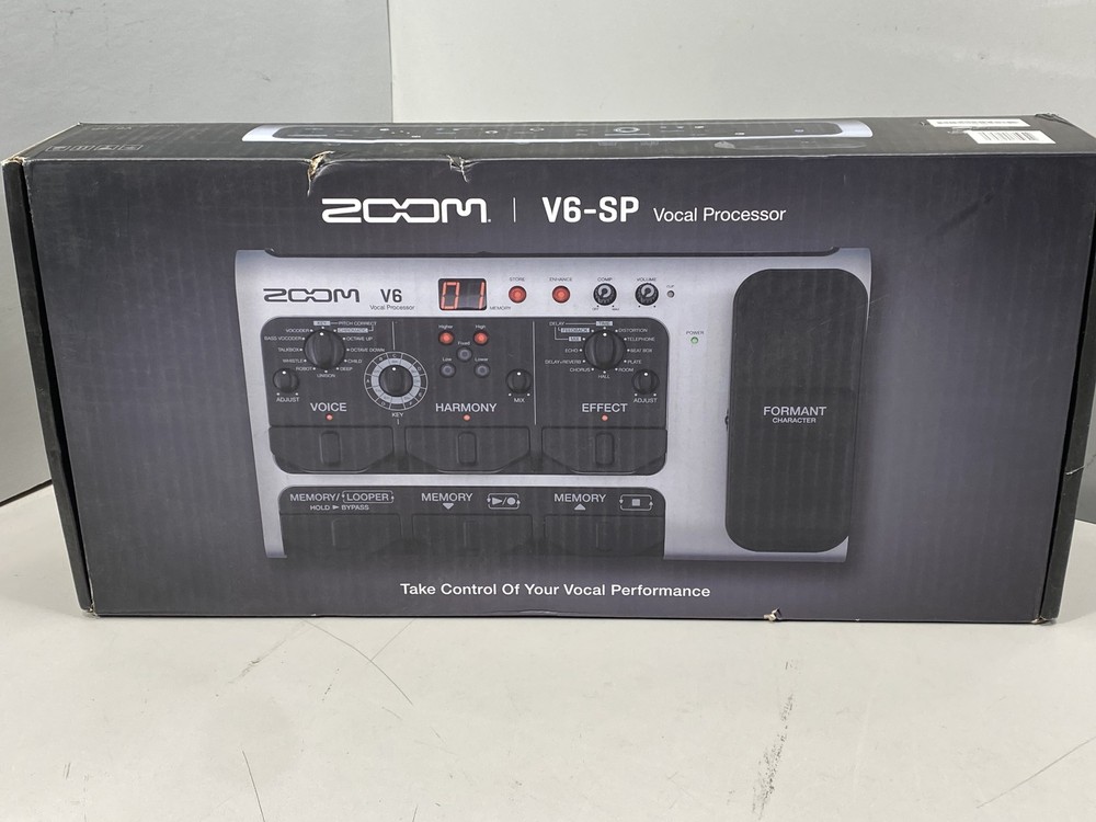 Zoom V6-SP Vocal Processor Pedal Effects - Black