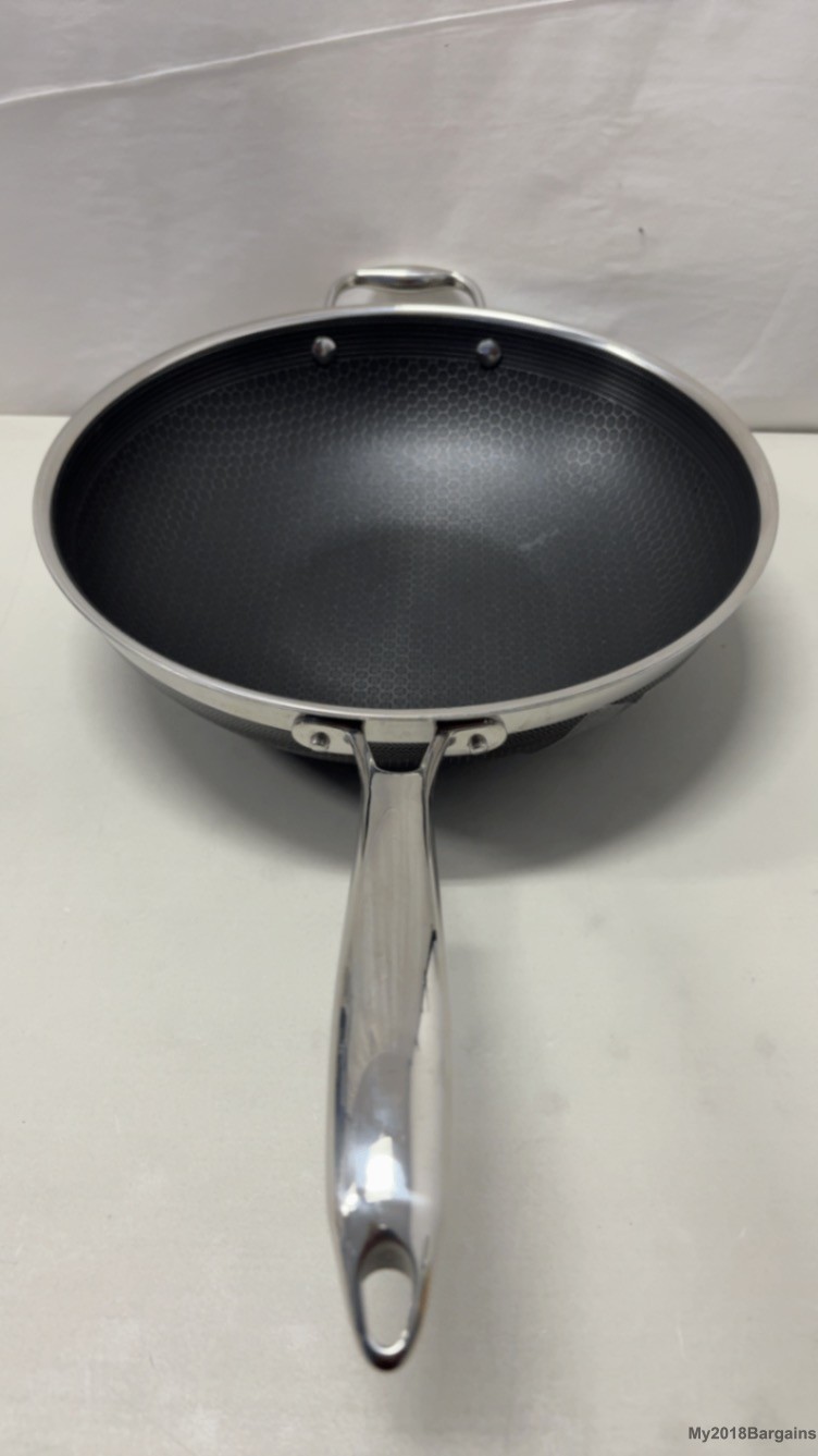 HexClad Hybrid Nonstick 12-Inch Wok, Stay-Cool Handle, Dishw
