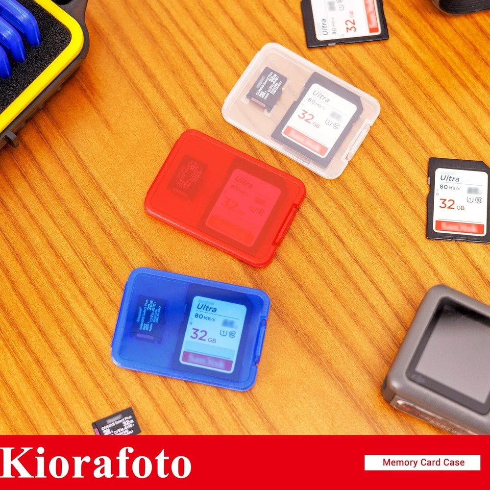 Compact Water-Resistant Memory Card Case: 24 Slots for Secure Storage & Travel