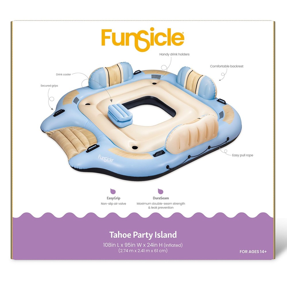 Funsicle: Inflatable Pool & Water Float Party Island