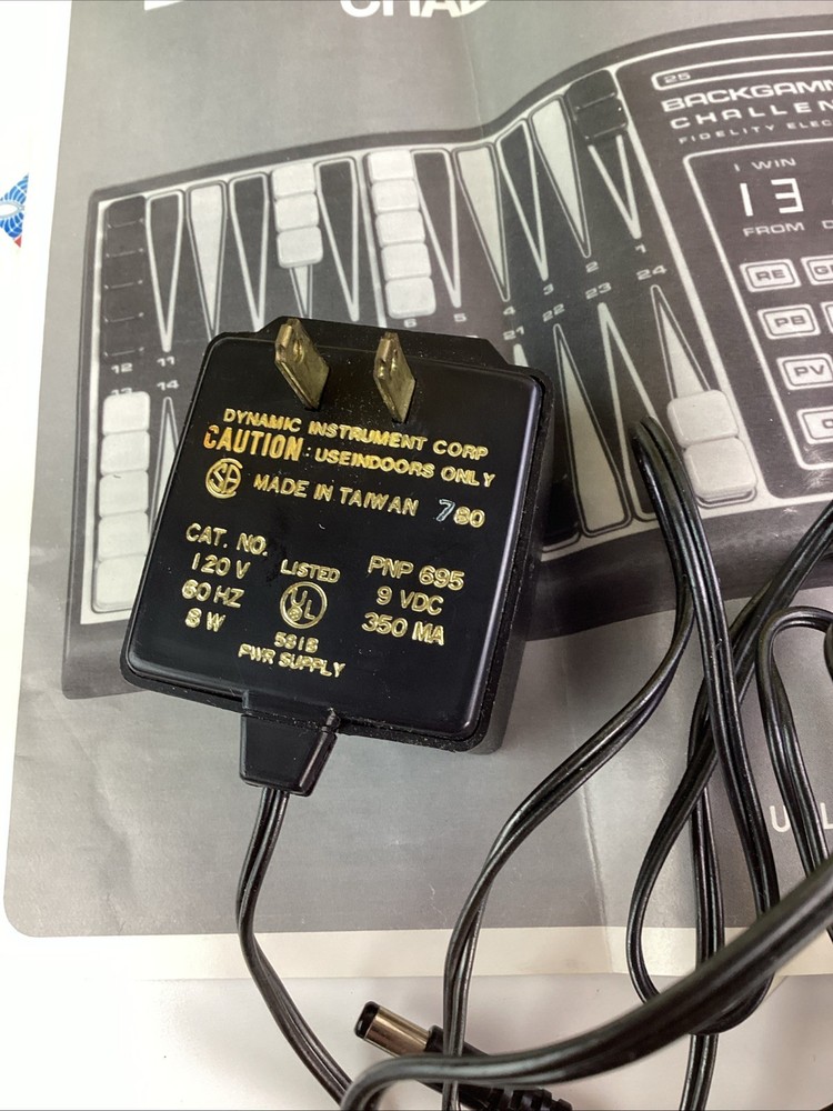 Vintage Backgammon Challenger Electronic Game Complete Working