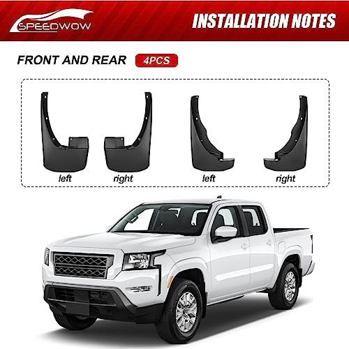 2005-2022 Frontier Mud Flaps Splash Guards Tire Protector Frontier 2005-2015