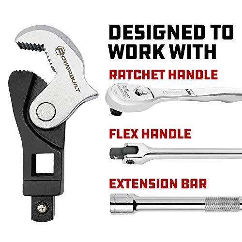 Powerbuilt 2 Piece Spring-Loaded Crowfoot Wrench Set, Assorted Styles