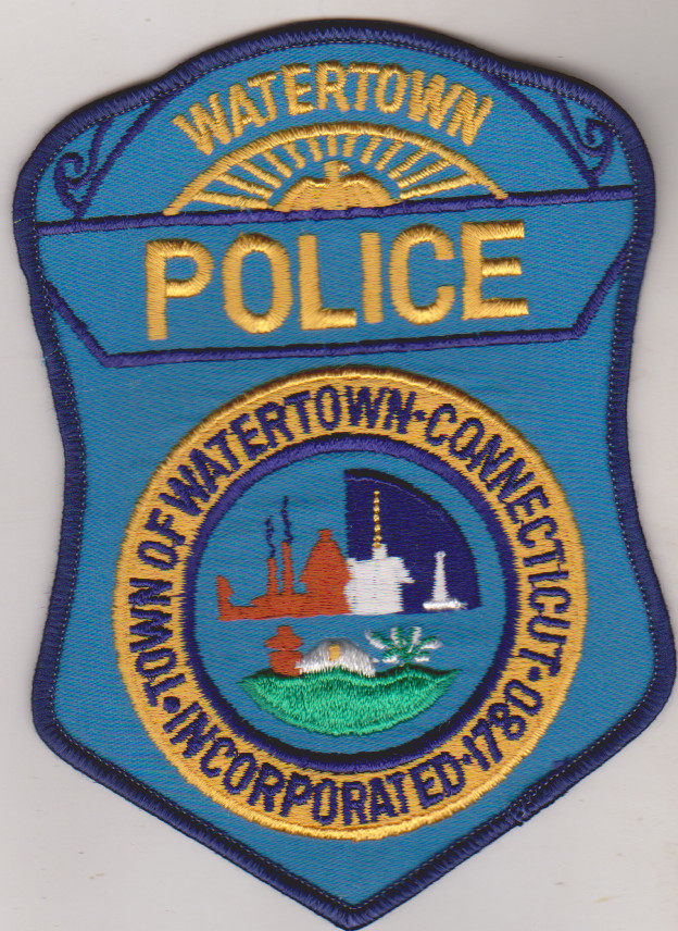 Watertown CT Police non shield shape patch