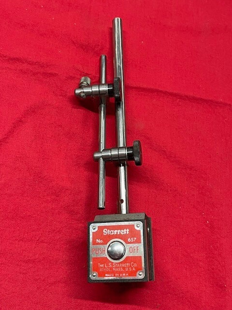 Starrett 657AA Magnetic Base Indicator Holder, Complete Set  DISPLAY