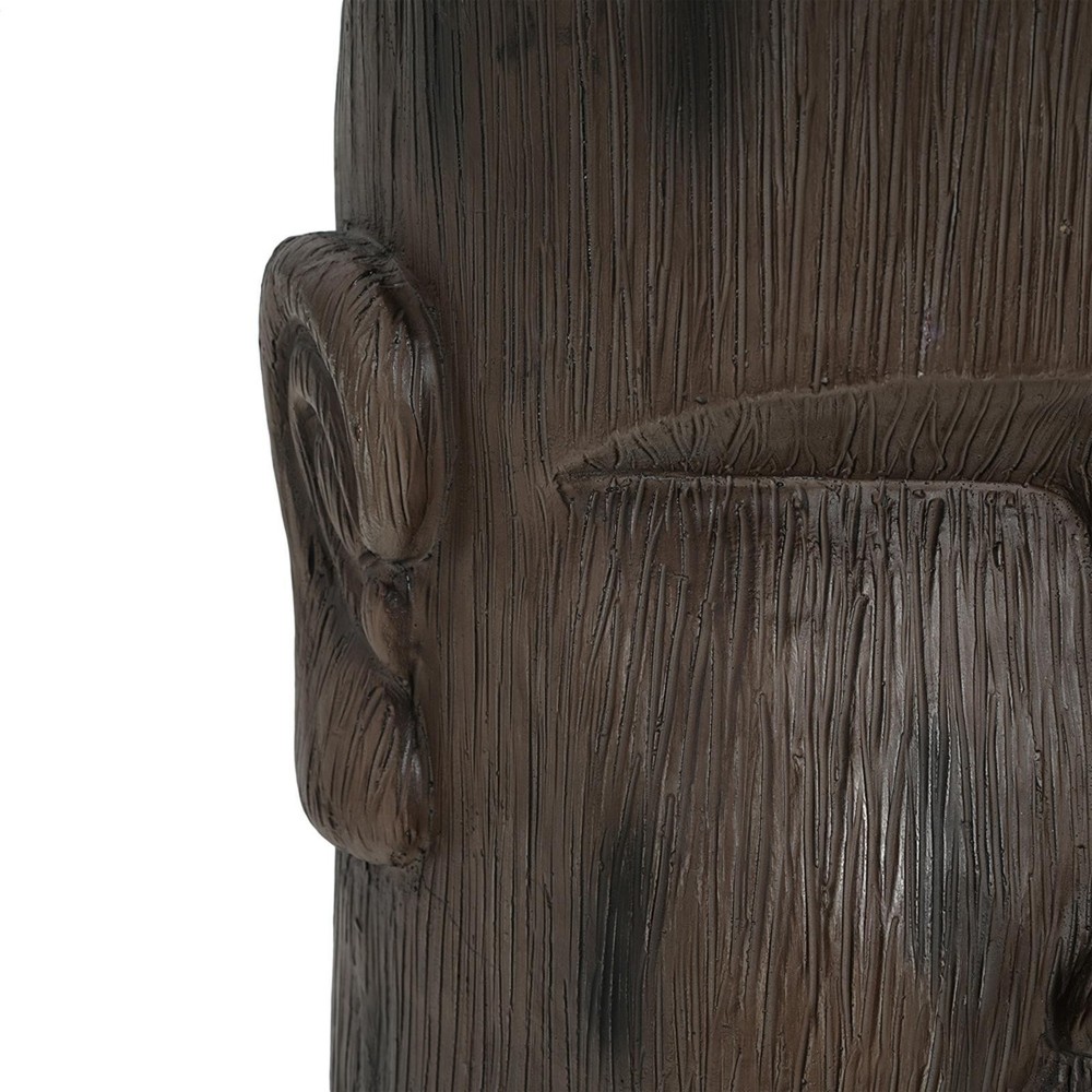 Oxide Moai Side Table - Exotic Easter Island Inspired Pedestal for
