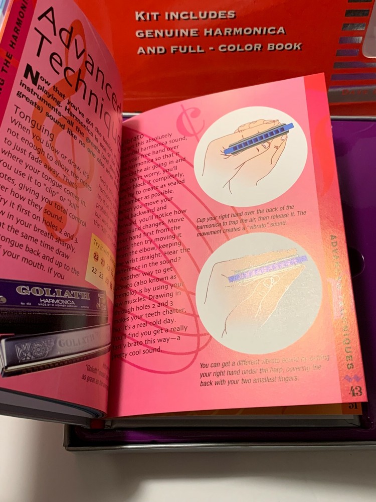 Playing the Harmonica Kit Includes Genuine Harmonica & Full Color Bk Dave Oliver