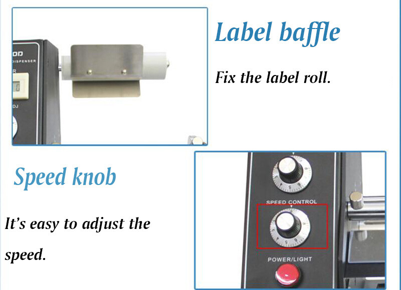 Automatic Label Dispenser 110V Electric Label Stripper Label Separating Machine