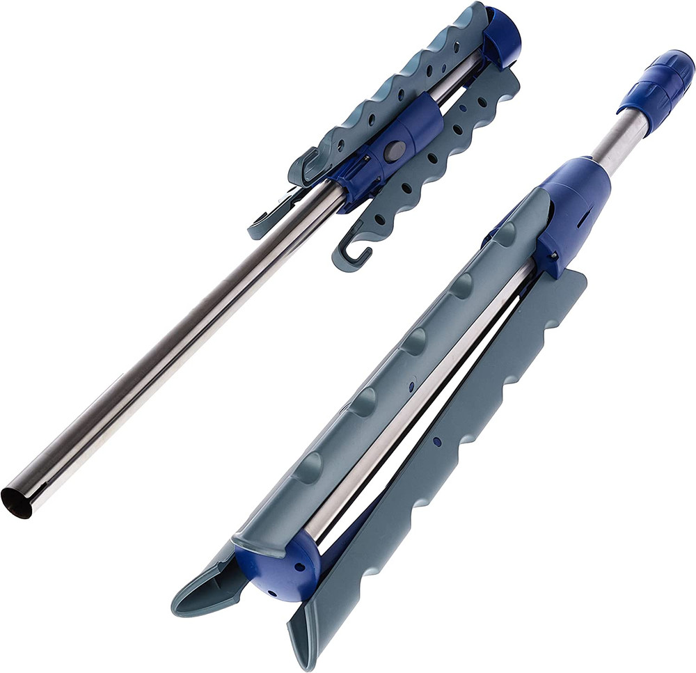 Collapsible Indoor Tripod Clothes Drying Rack | Silver and Blue
