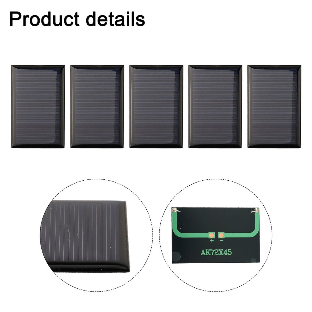 Solar Panel Module Pack of 5pcs for Portable Charging and For Lighting Needs