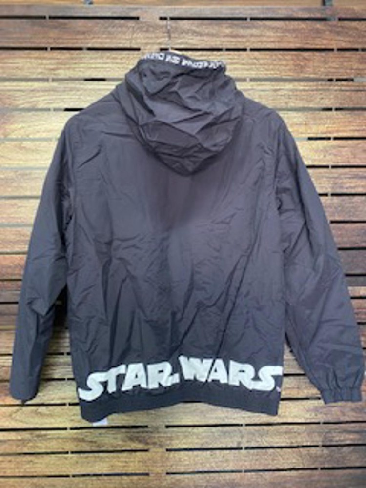 Star Wars Black Hooded Windbreaker Jacket Medium