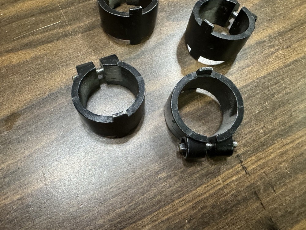 4 Pack - Gibraltar Rack Memory Lock Ring 1.5" - Black - 021926