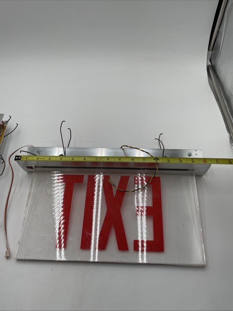 Lighting Precise LED edge-lit exit sign