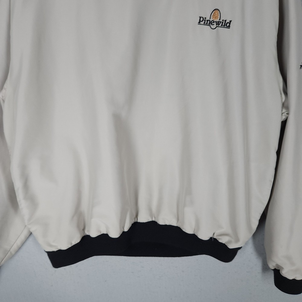 Proquip Windbreaker Jacket Mens Large Beige Pinewild Windshield Pullover Golf