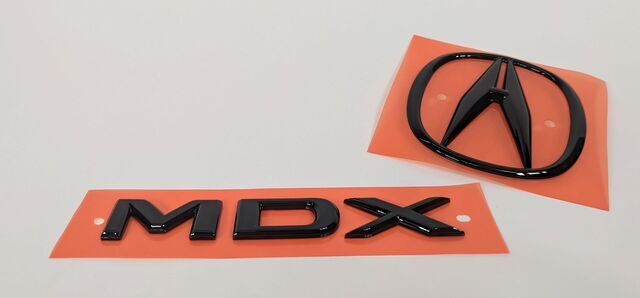 Genuine Acura Rear Emblem Kit (MDX) & (A) Gloss Black Paint (08F20-TYA-200E)