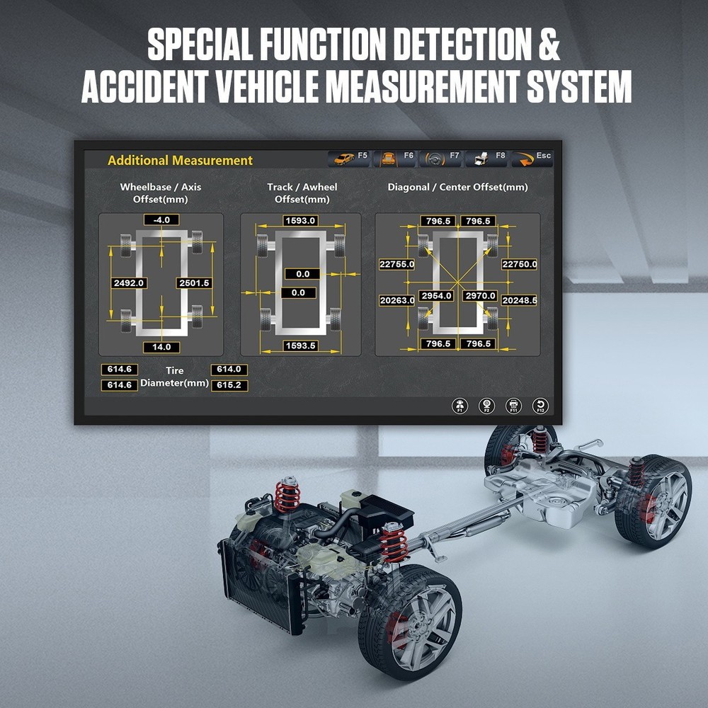 3D Wheel Alignment Machine For 4-Post Lifts Fully Automatic Tire Aligner System