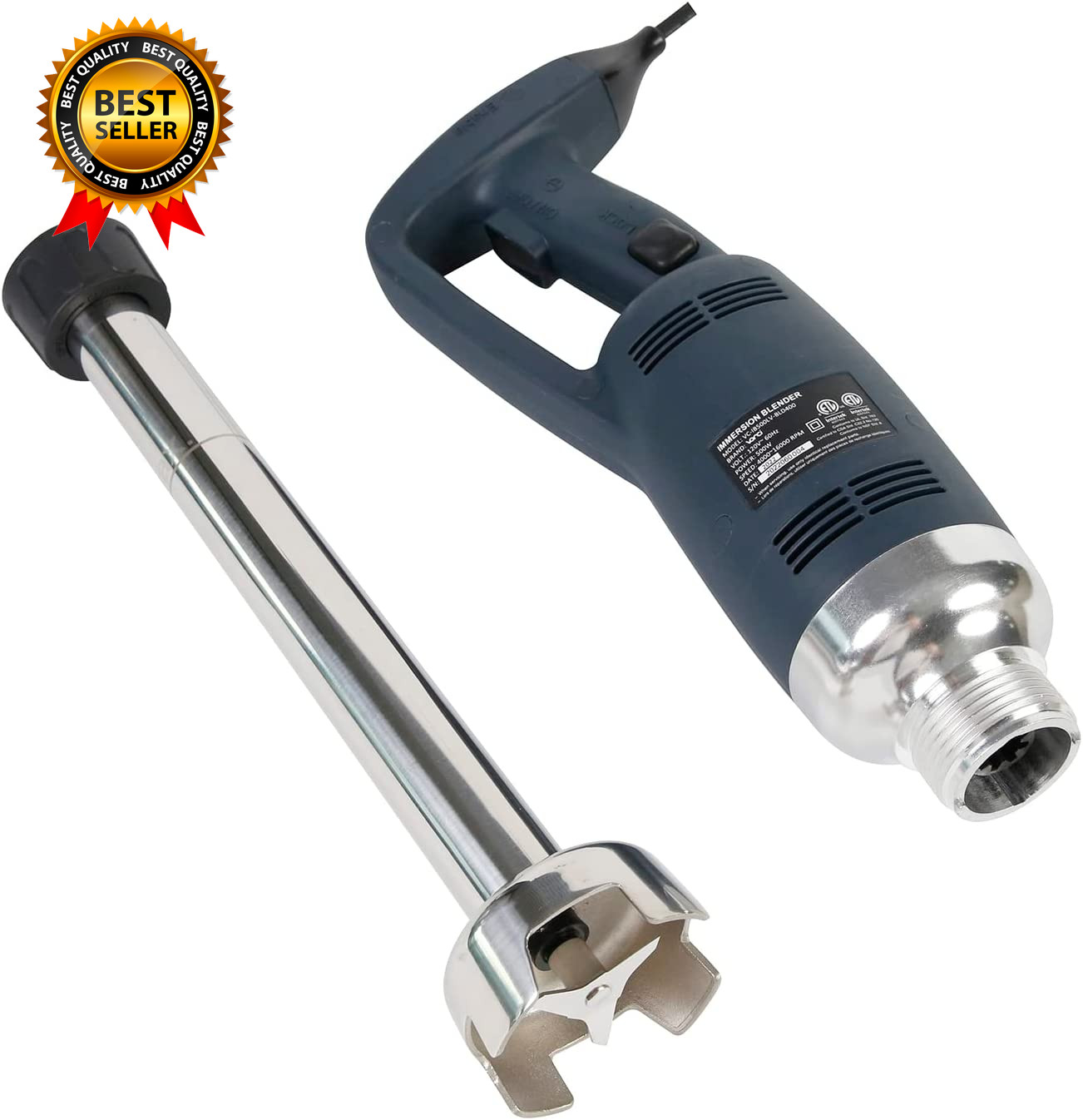 500W Commercial Immersion Blender 16" SUS 304 Removable Shaft Heavy Duty