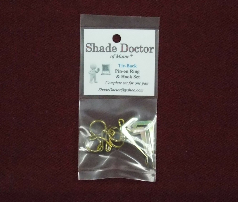 TIE-BACK Tenter Hooks & Pin-on Rings (4-Pack)