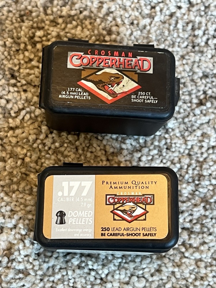 Crosman Copperhead .177  Pellets.  2 Boxes Partially Full.