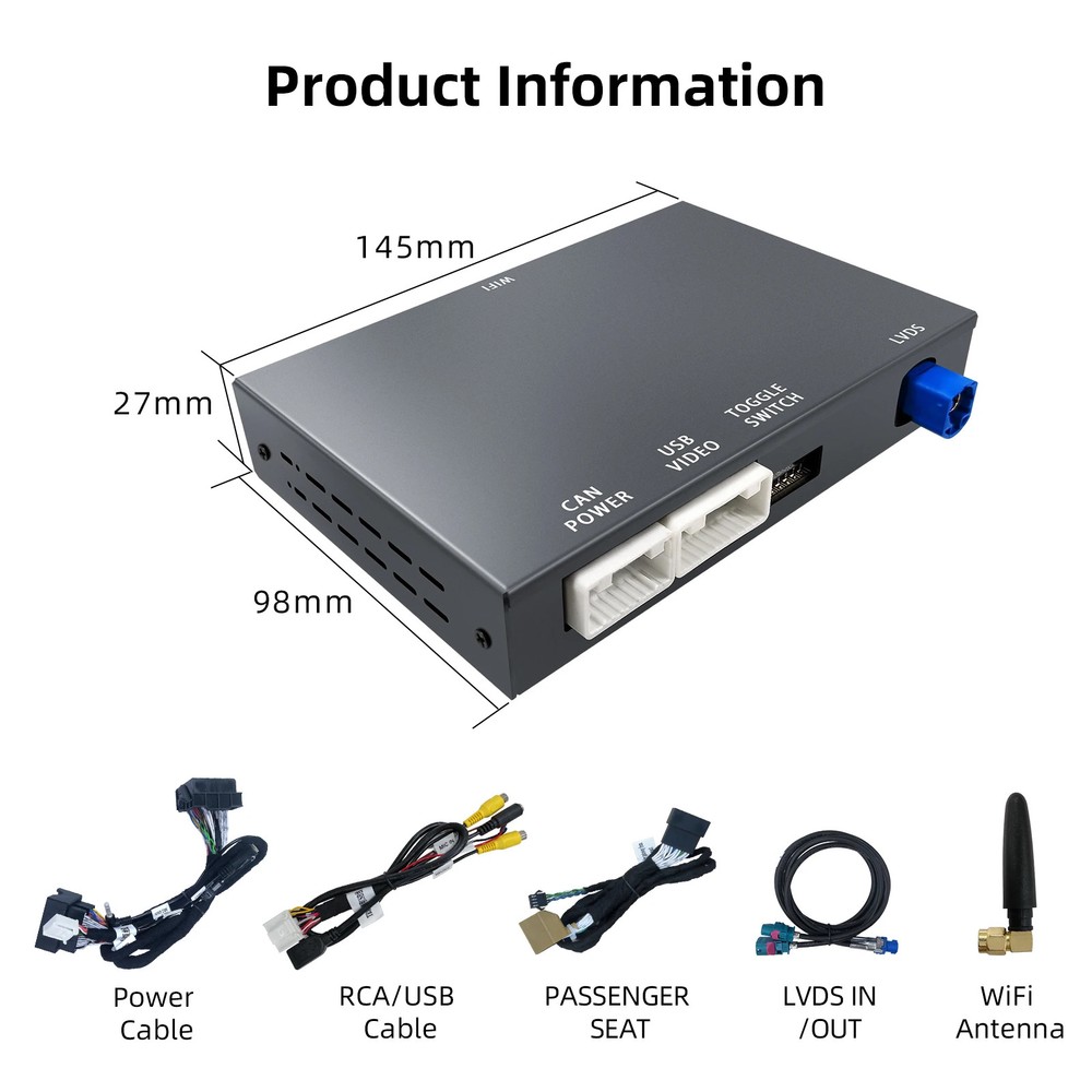 OEM Screen Wireless Carplay Upgrade Decoder Box KIT for Audi A4 A5 Q5 2008-2018