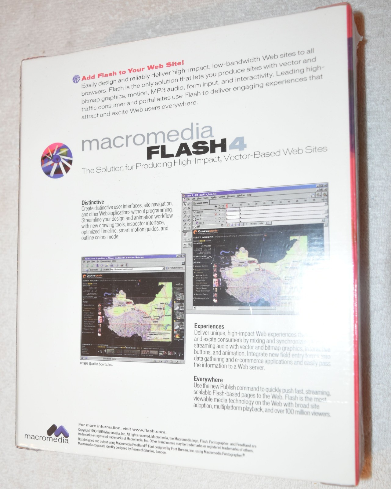 Macromedia Flash 4 for Windows 95, 98, NT Power Mac - sealed educational version
