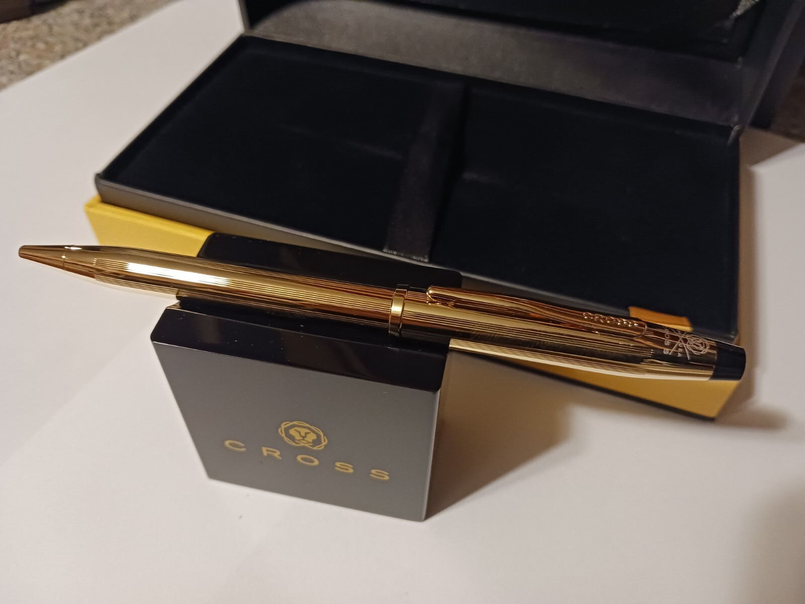 NEW Cross USA Classic Century II 23kt Gold Ballpoint Pen $300 CHRISTMAS GIFT