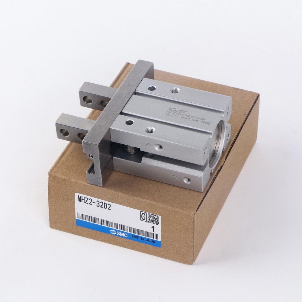SMC MHZ2-32D2 Pneumatic Double-Acting Parallel Gripper - 1pc