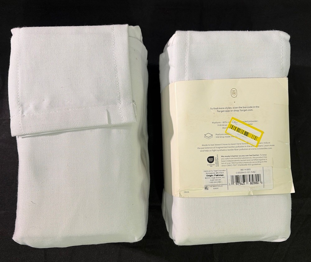 Box Spring Cover White Size QUEEN - Threshold (Qty 2)