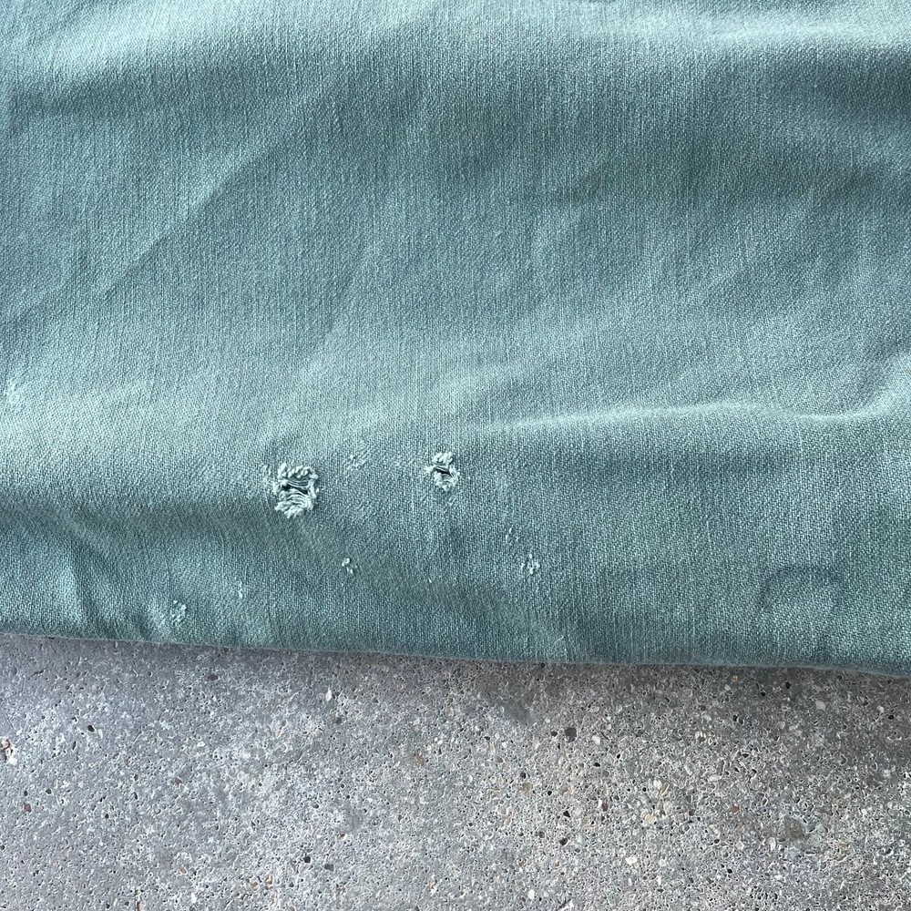 Vtg Military Pull String Canvas Bag US Stencil Green